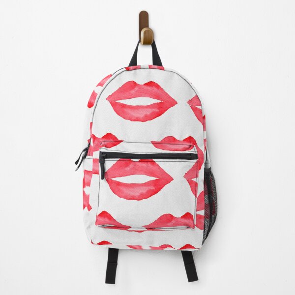 Item preview, Red lips pattern - watercolor artwork designed and sold by magnoliART botanical_kata.