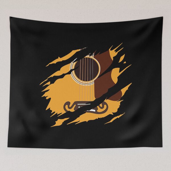 Item preview, Ripped Acoustic Guitar Natural Color designed and sold by nightsworthy.