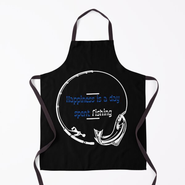 Item preview, Happiness is a day spent fishing white and blue designed and sold by AmonRa16.