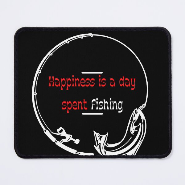 Item preview, Happiness is a day spent fishing white and red designed and sold by AmonRa16.