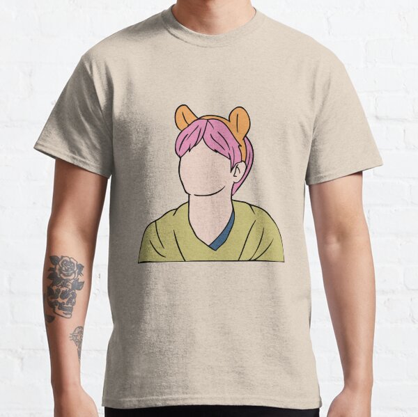 Jungkook Army Bangtan No Face Line Art Design, Korean Oppa, BTS Cute Asian Men, BTS KPOP Merch Classic T-Shirt