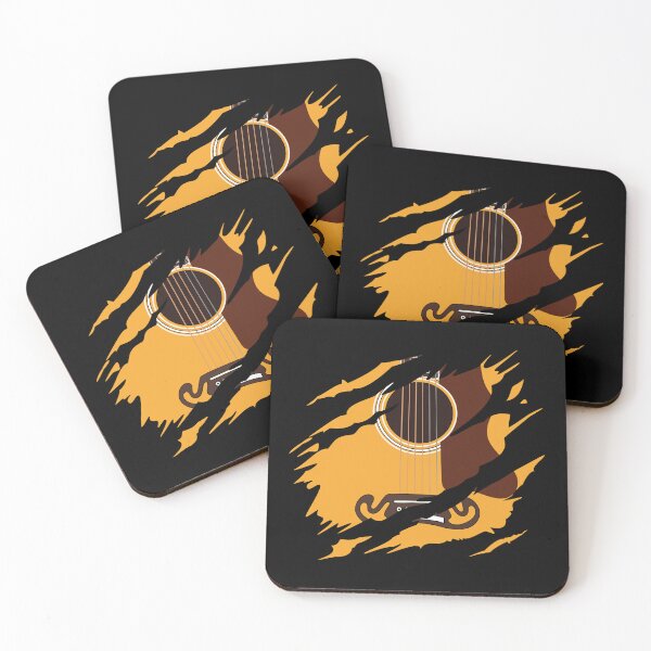 Item preview, Ripped Acoustic Guitar Natural Color designed and sold by nightsworthy.