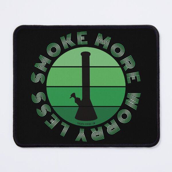 Item preview, Retro Vintage Sunset Green Bong-Smoke more worry less designed and sold by YomeHayin.