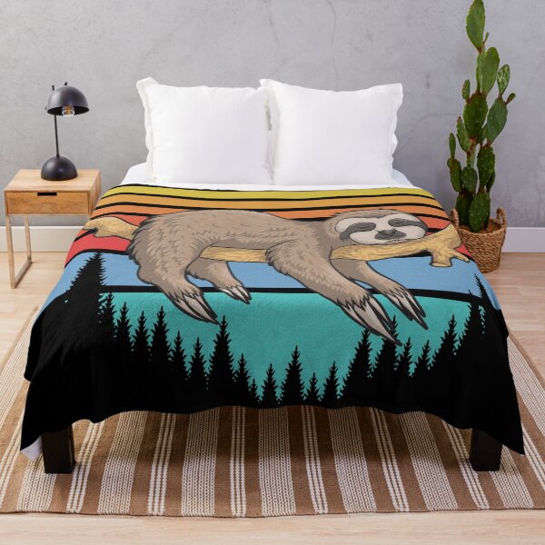 Item preview, Lazy sloth sleeping at sunset designed and sold by MisoraA.