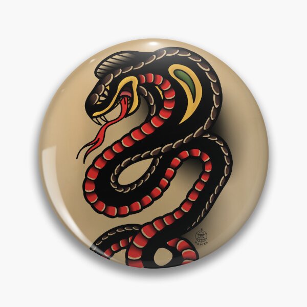 Item preview, Tatuaje tradicional de serpiente designed and sold by napiks.