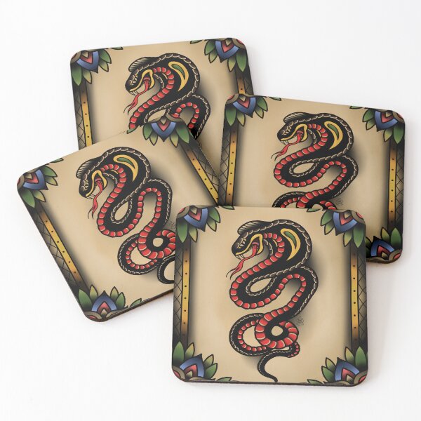Item preview, Traditional Tattoo Snake designed and sold by napiks.
