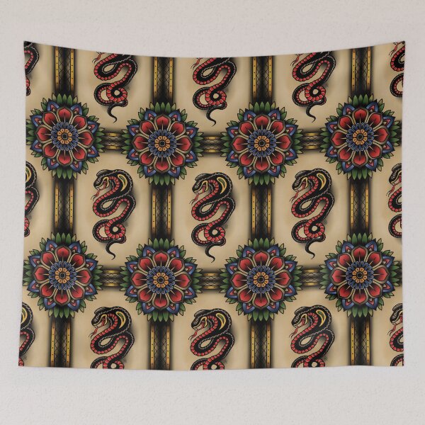 Item preview, Traditional Tattoo Snake designed and sold by napiks.