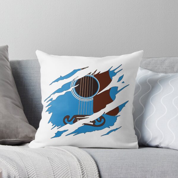 Item preview, Ripped Acoustic Guitar Blue Color designed and sold by nightsworthy.