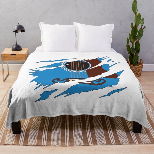 Item preview, Ripped Acoustic Guitar Blue Color designed and sold by nightsworthy.