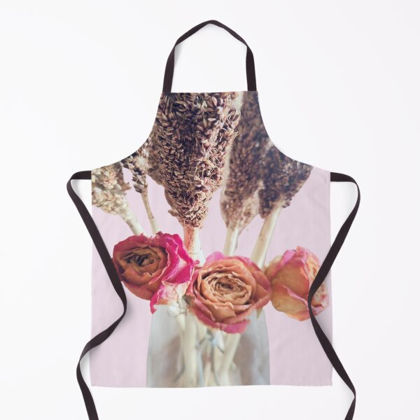 Item preview, Aesthetic Dried Light Pink and Orange Roses with Dried Sorghum Flower Bouquet designed and sold by CommittedGrace.