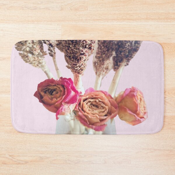 Item preview, Aesthetic Dried Light Pink and Orange Roses with Dried Sorghum Flower Bouquet designed and sold by CommittedGrace.