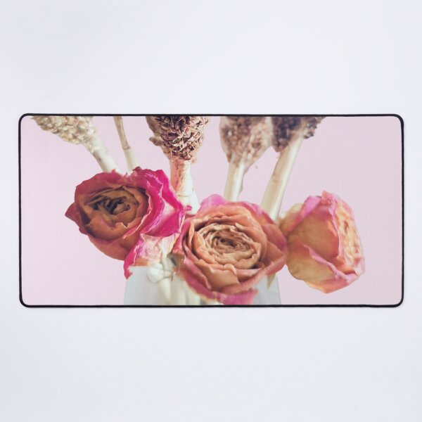 Item preview, Aesthetic Dried Light Pink and Orange Roses with Dried Sorghum Flower Bouquet designed and sold by CommittedGrace.