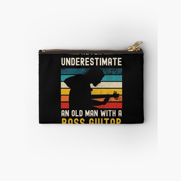 Item preview, Never Underestimate An Old Man With A Bass Guitar designed and sold by retrodesigner14.