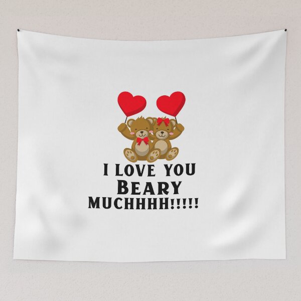 Item preview, I love you beary muchh! -  I love you beery much , loves animal tolerate people designed and sold by mr&mrsmalik malik.