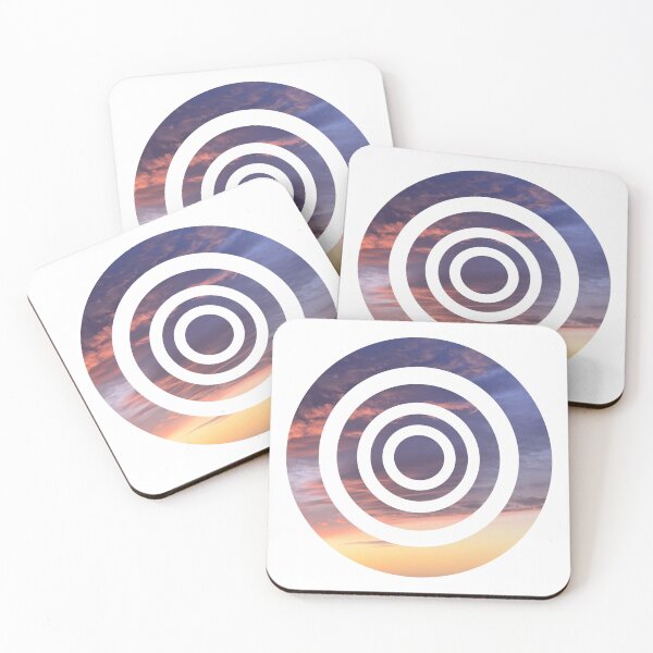 Item preview, Elegant Geometric - quirky abstract round rainbow sunset pattern designed and sold by Caroline Laursen.