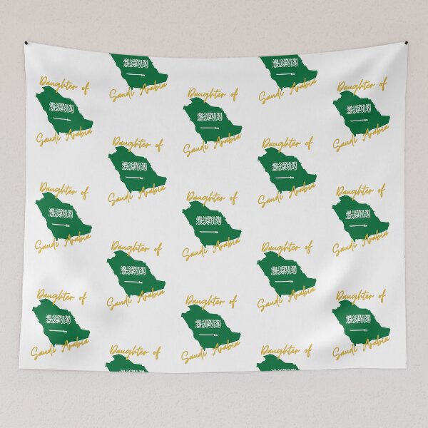 Item preview, Daughter of Saudi Arabia Map Flag designed and sold by NovawayDirect.
