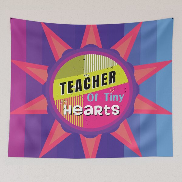 Item preview, Teacher Of Tiny Hearts - Colorful Design designed and sold by FridPix.
