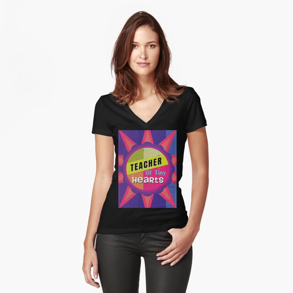 Item preview, Fitted V-Neck T-Shirt designed and sold by FridPix.