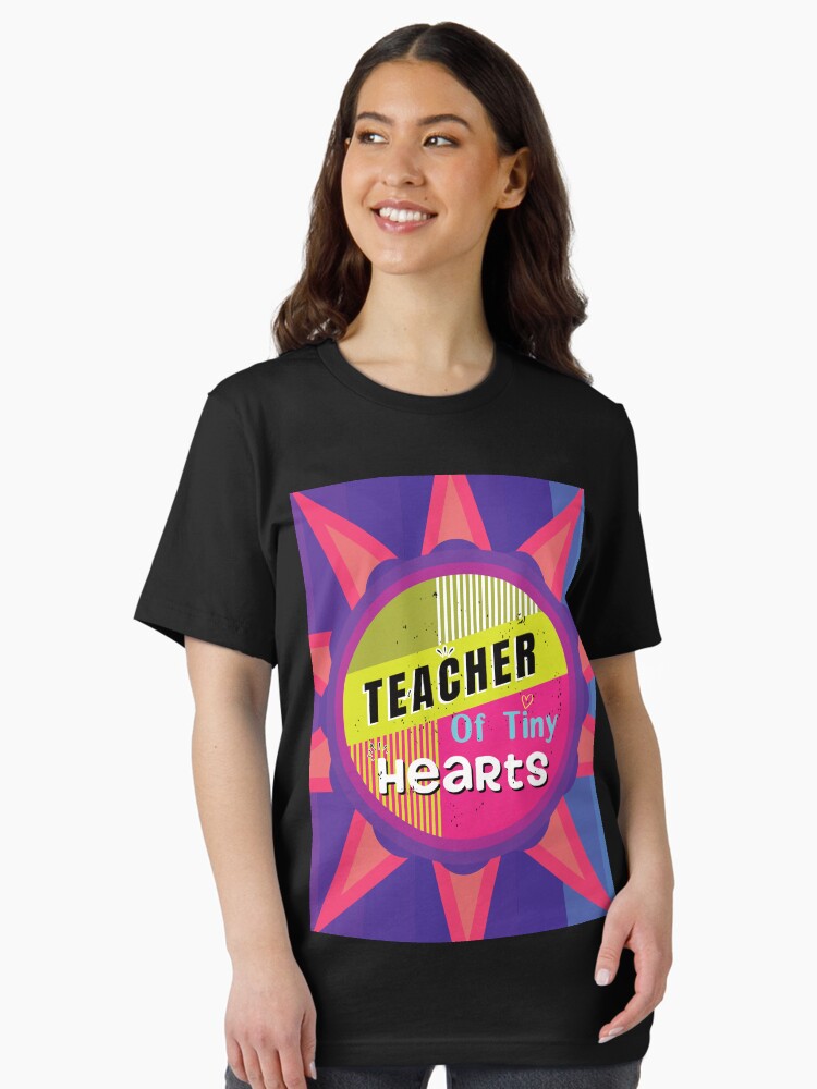 Thumbnail 2 of 7, Essential T-Shirt, Teacher Of Tiny Hearts - Colorful Design designed and sold by FridPix.