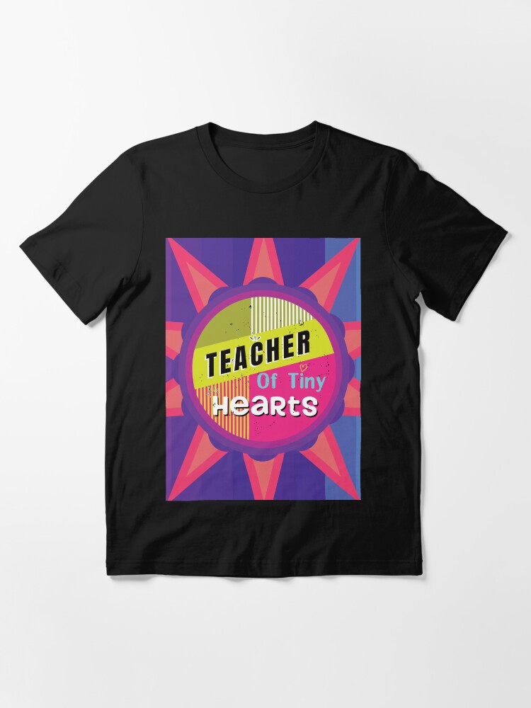 Thumbnail 3 of 7, Essential T-Shirt, Teacher Of Tiny Hearts - Colorful Design designed and sold by FridPix.