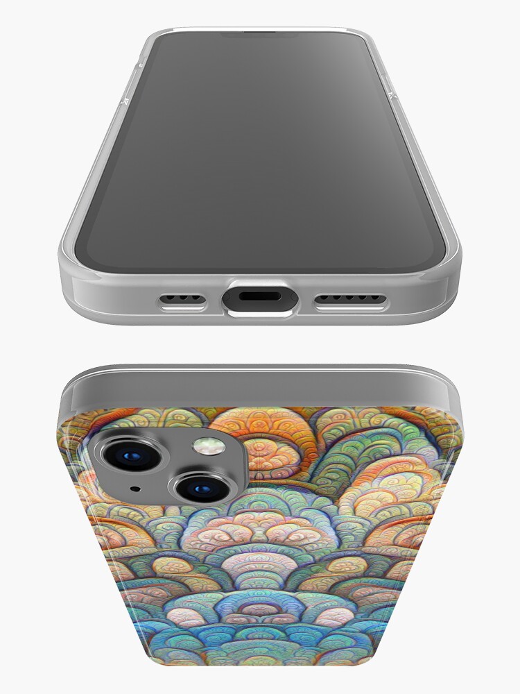 Alternate view of Autumn forest at sunset #DeepDream #Art iPhone Case