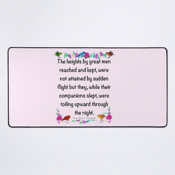 Item preview, Inspirational motivational quote affirmation , The heights by great men reached and kept designed and sold by Artonmytee.