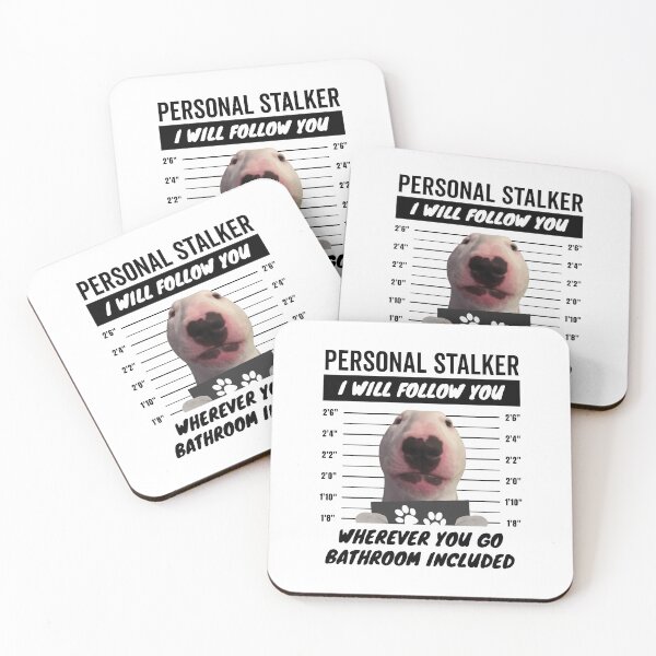 Item preview, Personal Stalker The Nelson Walter Dog Meme – Bull Terrier designed and sold by More Cute Dogs.