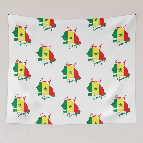 Item preview, Son of Senegal Map Flag designed and sold by NovawayDirect.