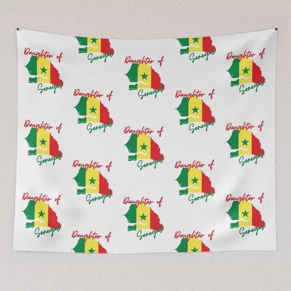 Item preview, Daughter of Senegal Map Flag designed and sold by NovawayDirect.