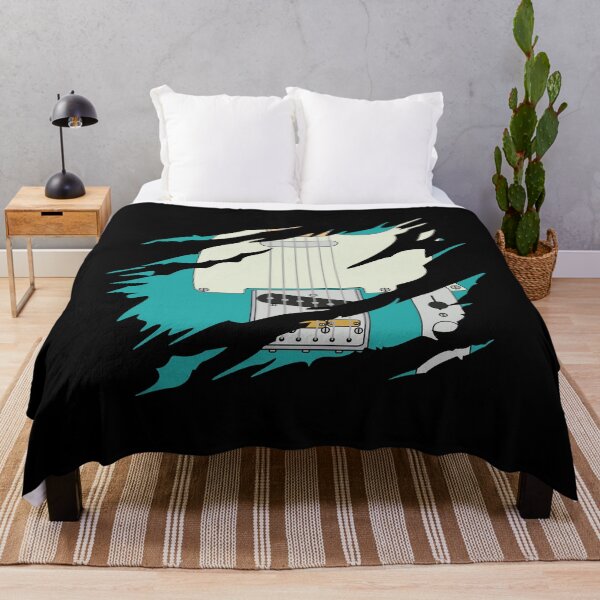 Item preview, Ripped Electric Guitar T-Style Teal Color designed and sold by nightsworthy.