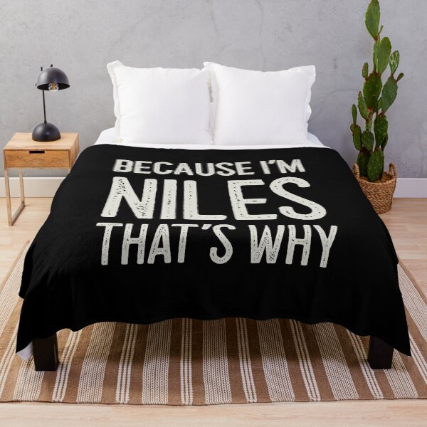 Item preview, Because I’m Niles That’s Why Funny Personalized Name designed and sold by MariosNydras.