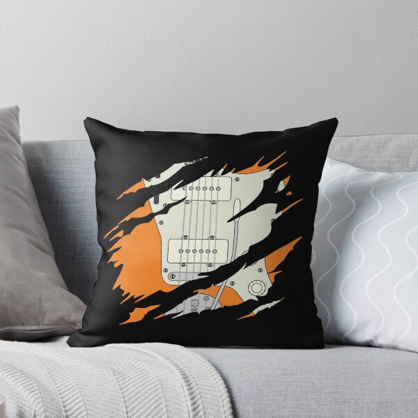 Item preview, Ripped Electric Guitar Offset Style Orange Color designed and sold by nightsworthy.