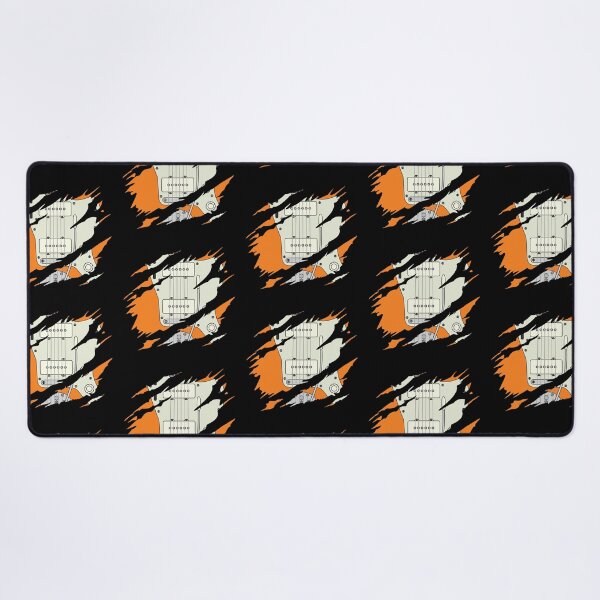 Item preview, Ripped Electric Guitar Offset Style Orange Color designed and sold by nightsworthy.