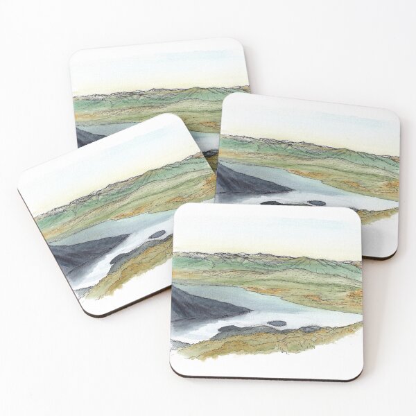 Item preview, Lake Te Anau from Luxmore Hut - Kepler Track Watercolour designed and sold by Tom Napper Design.