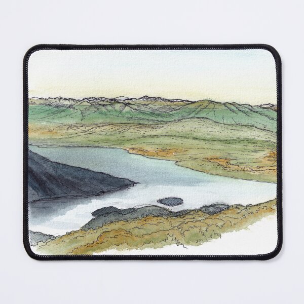 Item preview, Lake Te Anau from Luxmore Hut - Kepler Track Watercolour designed and sold by Tom Napper Design.