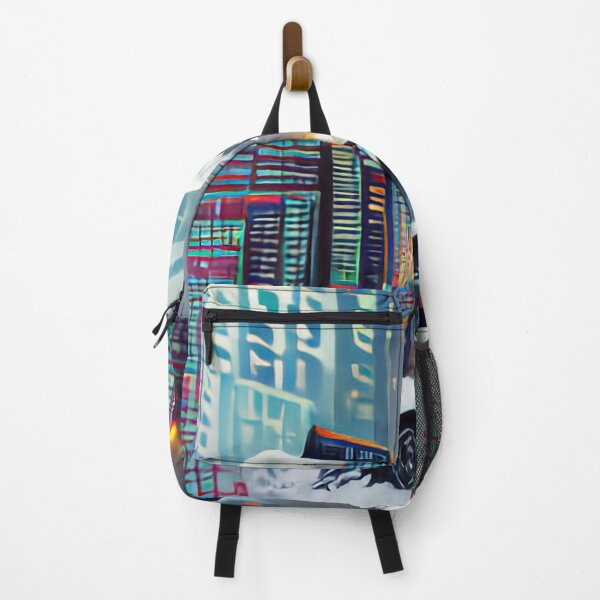 Item preview, Winter City modern abstract painting designed and sold by philbraxton.