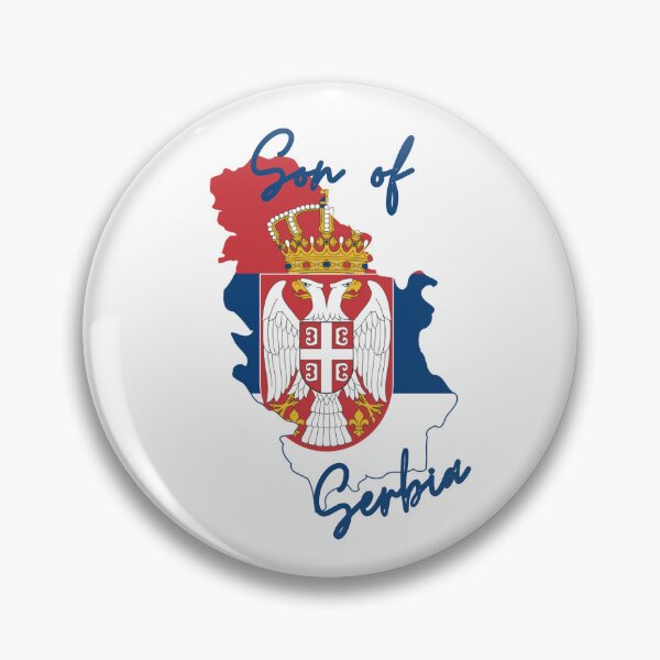 Item preview, Son of Serbia Map Flag designed and sold by NovawayDirect.