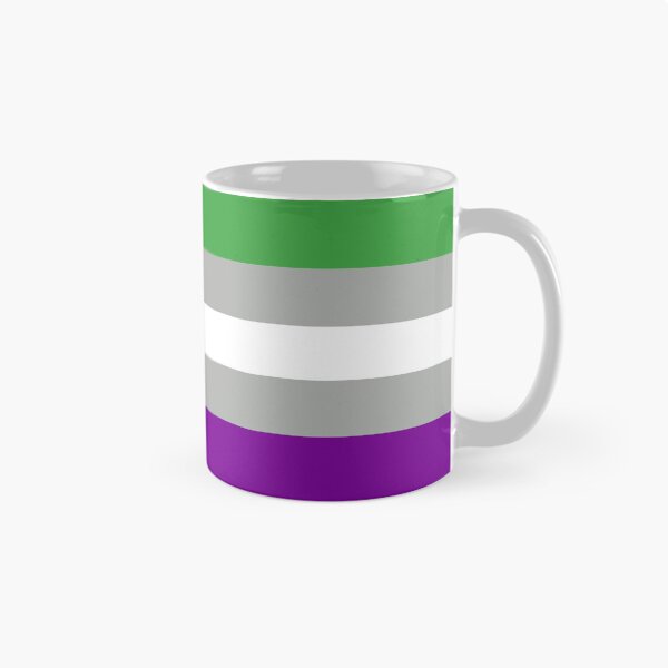 Item preview, Grey AroAce Flag designed and sold by Marissa Barrette.