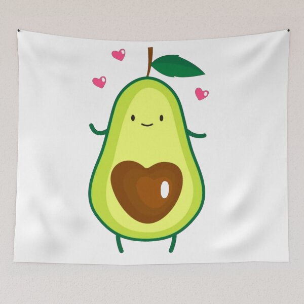 Item preview, avocado, Happy Valentine's day designed and sold by Makisat.