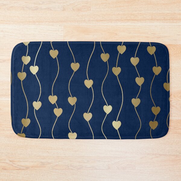 Artikelvorschau, Heart Strings in Navy and Gold entworfen und verkauft von meggydesigns.