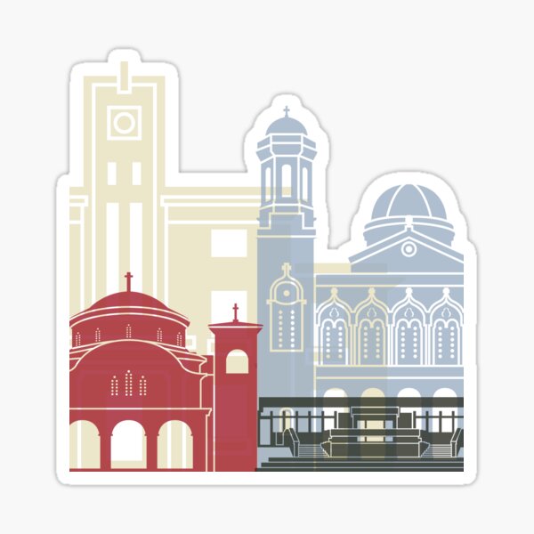 Limassol skyline poster Sticker