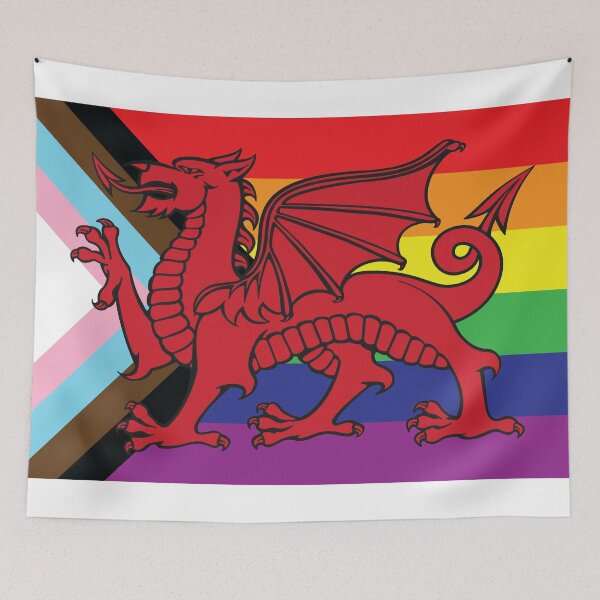 Item preview, Wales [Rainbow flags] designed and sold by lazarusheart.