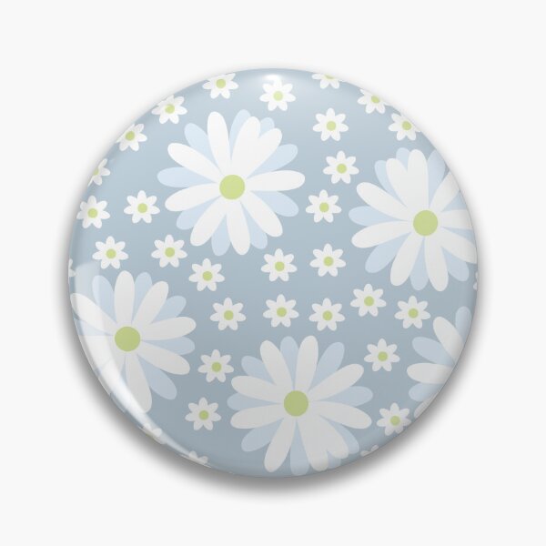 Item preview, White Daisies Floral Pattern Light Gray Background designed and sold by geraldineMS.