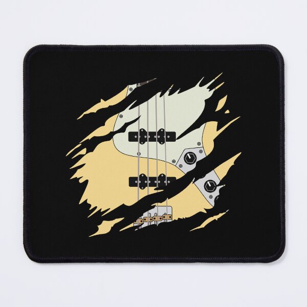 Item preview, Ripped Bass Guitar J-Style Buttercream Color designed and sold by nightsworthy.