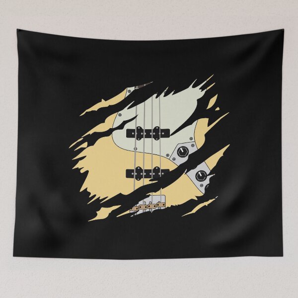 Item preview, Ripped Bass Guitar J-Style Buttercream Color designed and sold by nightsworthy.