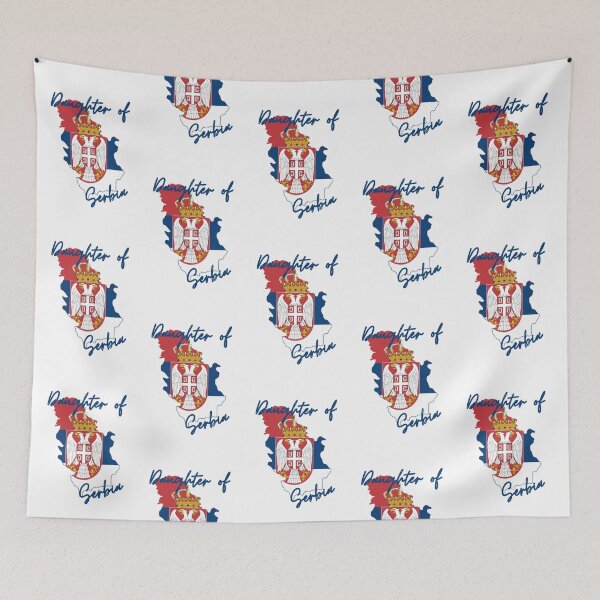 Item preview, Daughter of Serbia Map Flag designed and sold by NovawayDirect.