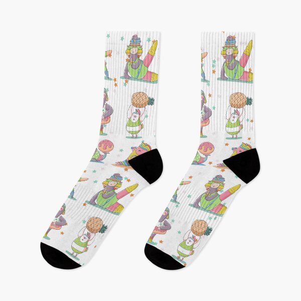 Item preview, Exotic Animals Cute Floral unicorn Funny Cute unicorn Animals Socks For Men And Women Gifts Idea  designed and sold by NOorYES.