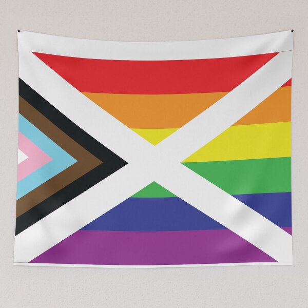 Item preview, Scotland [Rainbow flags] designed and sold by lazarusheart.