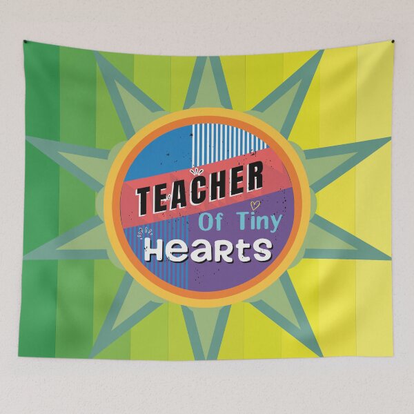 Item preview, Teacher Of Tiny Hearts - Colorful Design designed and sold by FridPix.