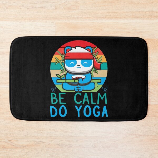 Item preview, be calm do yoga-funny animals typography designed and sold by Hartics.